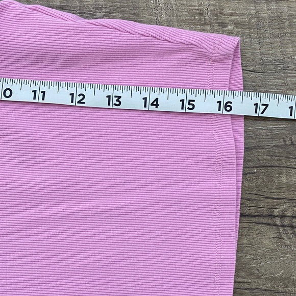 Zara Pink Ribbed Blouse - Picture 6 of 6